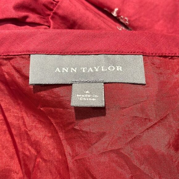 𝅺ann Taylor Tiered Embroidered Skirt Sz 4 - Picture 11 of 12